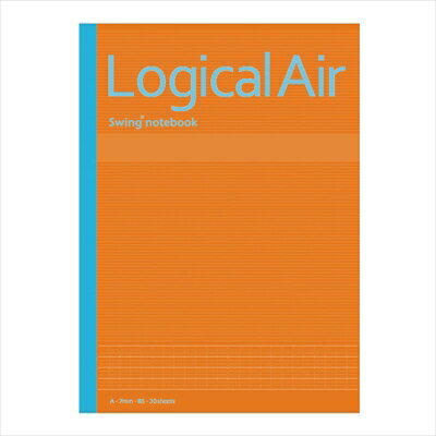 ナカバヤシ ロジカルエアー/Logical Air 軽量ノート B5 ロジカルA罫(7mm) ノ-B546AOR オレンジ【CHI】