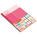 【アウトレット/数量限定特価】ナカバヤシ ロジカルノート スタンダード B5・5冊パック A罫 カラフル ノ-B510A-5P【CHI】