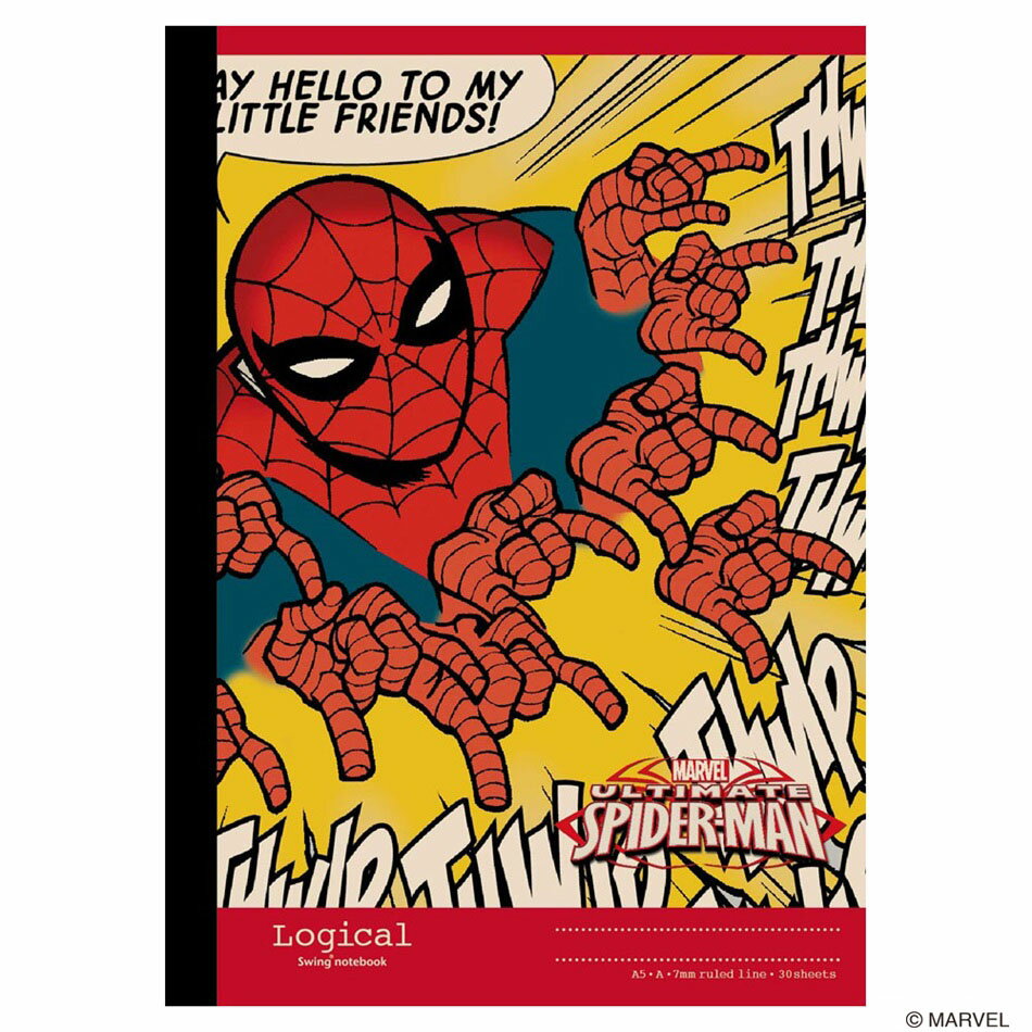 ナカバヤシ ロジカルA5 スパイダーマンアメコミ A罫(7mm) 30枚 R ノS-129A-R【CHI】