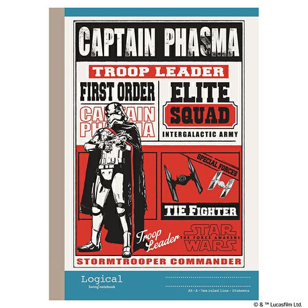 ナカバヤシ ロジカルA5 スターウォーズビンテージ A罫(7mm) 30枚 4 ノS-131A-4【CHI】