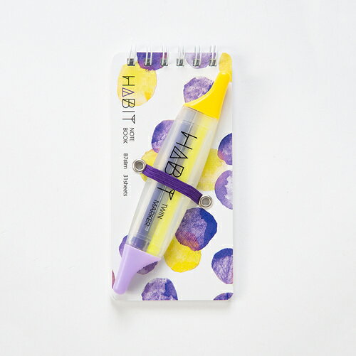 ナカバヤシ HABIT(ハビット) マーカー&ノート/B7slim NW-SB702-3 パープル【CHI】