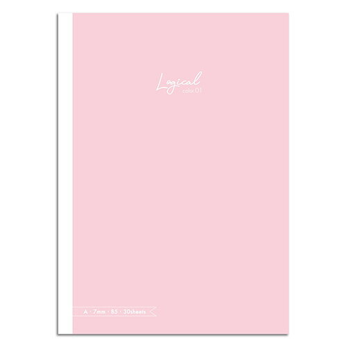 ナカバヤシ スイング・ロジカルカラーノート/ピンク/セミB5/A罫 NB504A-P1【CHI】