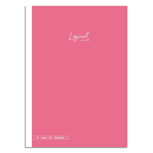 ナカバヤシ スイング・ロジカルカラーノート/ピンク/セミB5/B罫 NB504B-P5【CHI】