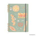 ナカバヤシ ロジカルノート 古川Wリングノート パンタウン B6 方眼 3グリーン NW-B609-3【CHI】【ポスト投函1】