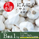 にんにく やぶひこ 金郷純白 1kg 2024年産 国産 兵庫県産 養父市 ナカバヤシ JGAP認証 大蒜 ニンニク 野菜 薬味 スタミナ 自宅用 家庭用 業務用 食品 食料 おすそ分け【訳あり】【B級品】【メーカー直送】