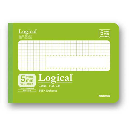 樂天商城 - 【最大1000円OFFクーポン配布中】ナカバヤシ ロジカル・ケアタッチ・抗ウイルス表紙ノート B6ヨコサイズ・方眼5mm グリーン HB6-H501E-G【CHI】