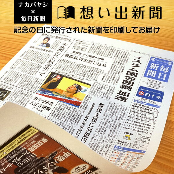 誕生日新聞 【最大1000円クーポン配布】アルバム【想い出新聞】誕生日 結婚記念 入学 卒業のプレゼントに アルバムにとじれば大切な思い出に♪ 【メーカー別注品】 【父の日 母の日 敬老の日 おじいちゃん おばあちゃん ギフト プレゼント 贈答】