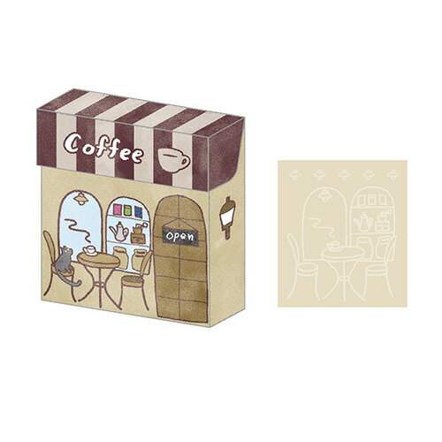 ナカバヤシ 箱入りメモ・A7・128枚・カフェ COC-ME-A702-1【CHI】