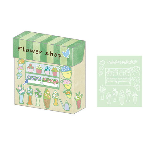ナカバヤシ 箱入りメモ・A7・128枚・フラワーショップ COC-ME-A702-2【CHI】