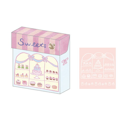 ナカバヤシ 箱入りメモ・A7・128枚・スイーツ COC-ME-A702-3【CHI】