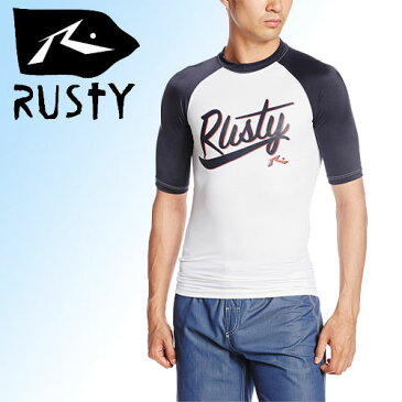 RUSTY ラスティ サーフラッシュガード 半袖 メンズ UPF51+ UVカット 紫外線防止