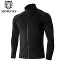 ARMEDES アルメデス アウター トレーニングウェア ジャケット 通気性 吸汗速乾 ストレッチ ジップアップ 長袖 タートルネック ポケット ドライ素材 メンズ M-2XL 全3色 オールシーズン AR95 送料無料