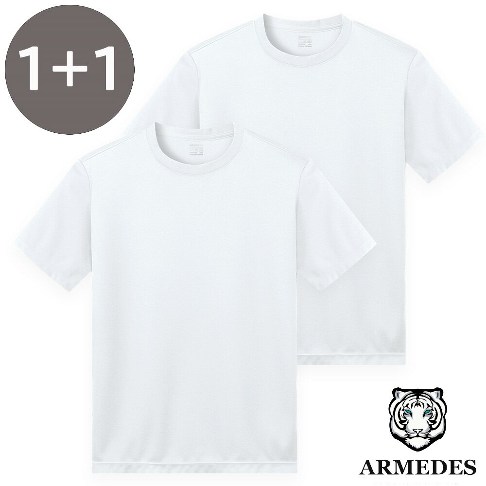 ARMEDES アルメデス 2枚セット Tシャツ インナー 接触冷感 吸汗速乾 ハニカム テックフィット 半袖 メンズ S-3XL 全4色 オールシーズン AR...