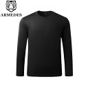 ARMEDES アルメデス Tシャツ インナー 吸汗速乾 ハニカム 長袖 メンズ S-3XL 全4色 オールシーズン AR204 送料無料