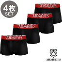 ARMEDES アルメデス アンダーウェア ボクサーパンツ 4枚セット カール防止 吸汗速乾 速乾性抜群 ドライ素材 メンズ 全13色 M-XXXL AR-04...