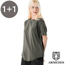 ARMEDES アルメデス 2枚セット Tシャツ 吸汗速乾 通気性 伸縮性 クーリング生地 リサイクル ポリエステル 半袖 レディース S-XL 全6色 オール...