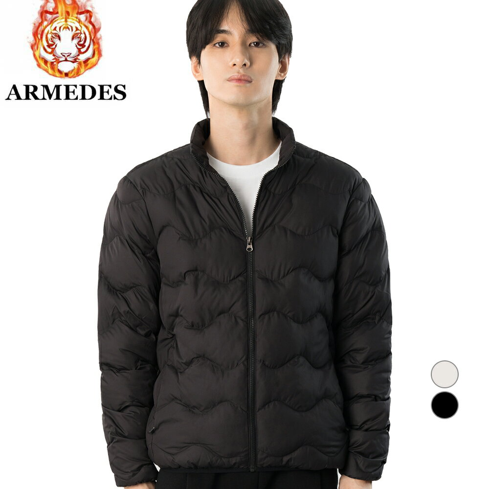 ARMEDES アルメデス 男女兼用 軽量 中綿 パディングジャケット 防寒 防風 撥水 あったか 秋冬 アウター コート メンズ レディース 通勤 通学 アウ...