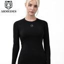 ARMEDES アルメデス コンプレッション インナー Tシャツ 接触冷感 ラウンドネック 長袖 丸首 レディース S-XL 全8色 オールシーズン AR241...