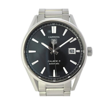【キャッシュレス5%還元】TAG HEUER タグホイヤー カレラ バックスケルトン メンズ腕時計 SS WAR211A.BA0782 黒文字盤 自動巻き 【中古】【送料無料】
