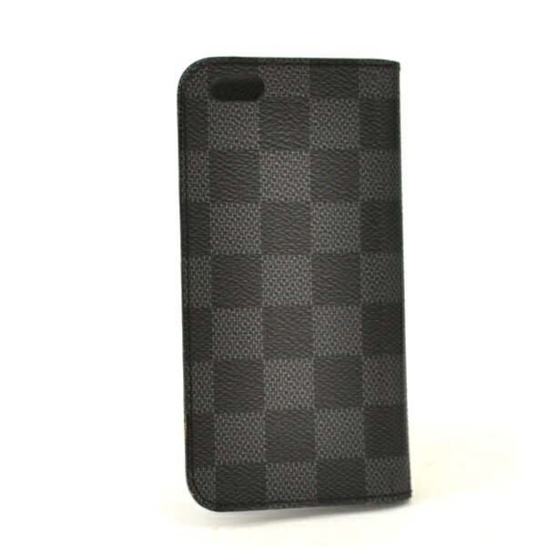 【中古】ルイヴィトン iPhoneケース iPhone6フォリオ ダミエグラフィット グレー 手帳型 スマホ N61244 LOUIS VUITTON [送料無料]