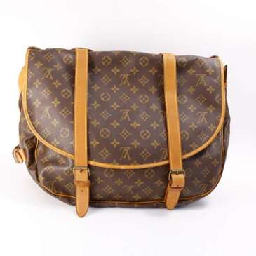 【中古】ルイヴィトン ショルダーバッグ ソミュール43 モノグラム ブラウン M42252 LOUIS VUITTON [送料無料]