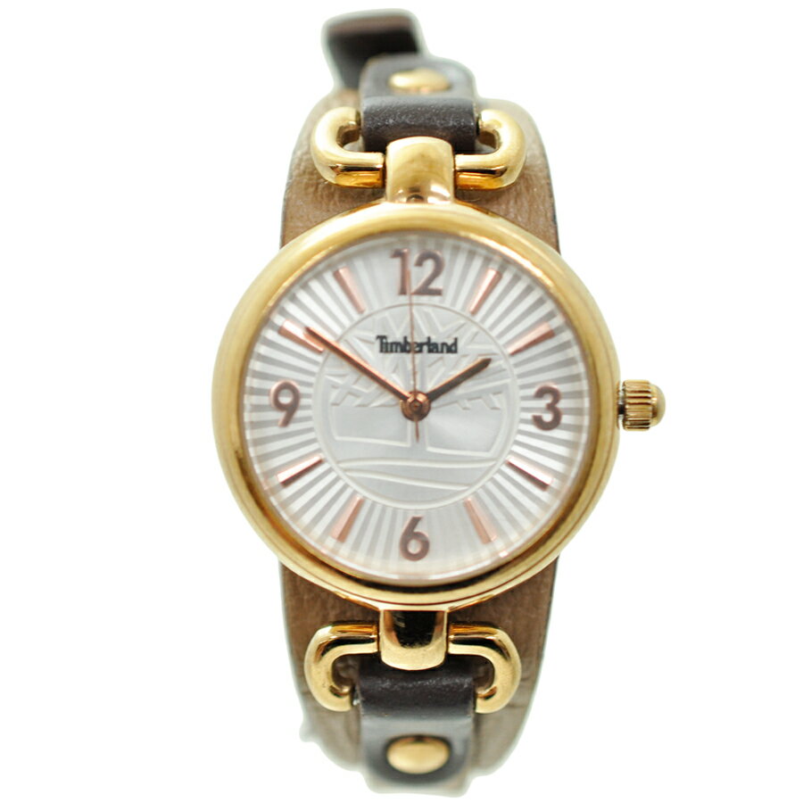 【中古】ティンバーランド レディース腕時計 クオーツ ステンレススチール レザー 14820L Timberland