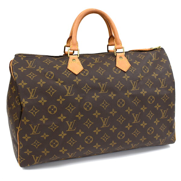 【中古】ルイヴィトン スピーディ40 ハンドバッグ M41522 モノグラム ブラウン LOUIS VUITTON Speedy 40 [送料無料]