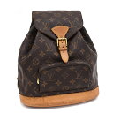 【中古】ルイヴィトン モンスリMM バックパック M51136 モノグラム ブラウン LOUIS VUITTON Montsouris MM [送料無料]