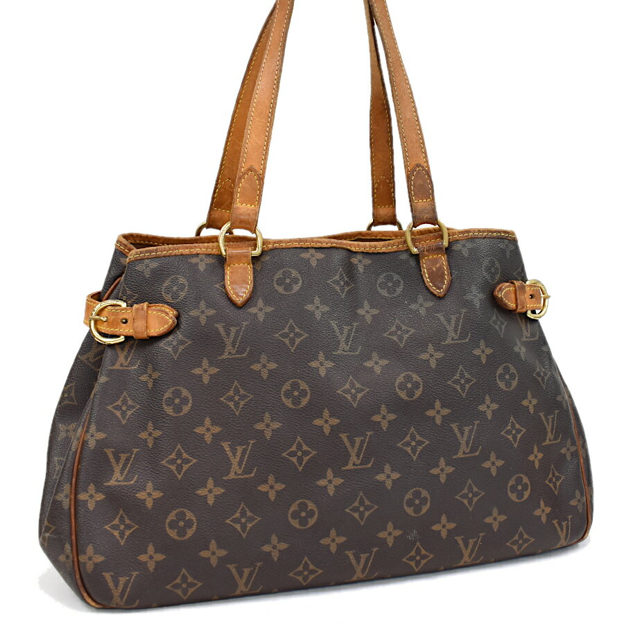 【中古】ルイヴィトン バティニョールオリゾンタル トート ショルダーバッグ M51154 モノグラム ブラウン LOUIS VUITTON Batignolles Horizontal [送料無料]