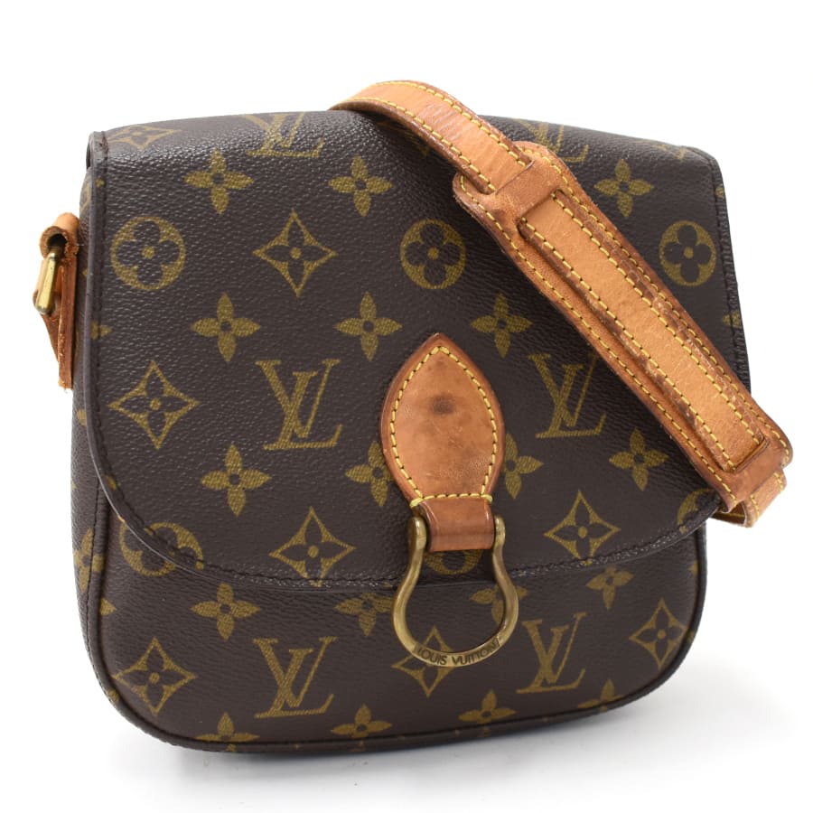 【中古】ルイヴィトン サンクルーMM クロスボディ ショルダーバッグ M51243 モノグラム ブラウン LOUIS VUITTON Saint Cloud MM 送料無料