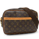 【中古】ルイヴィトン リポーターPM メッセンジャー ショルダーバッグ M45254 モノグラム ブラウン LOUIS VUITTON Reporter PM [送料無料]