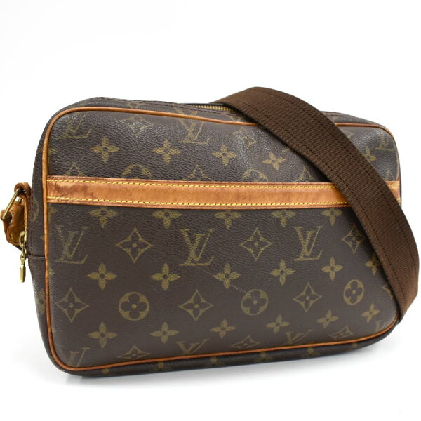 【中古】ルイヴィトン リポーターPM メッセンジャー ショルダーバッグ M45254 モノグラム ブラウン LOUIS VUITTON Reporter PM [送料無料]