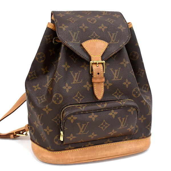 【中古】ルイヴィトン モンスリMM バックパック M51136 モノグラム ブラウン LOUIS VUITTON Montsouris MM [送料無料]