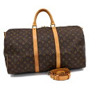 【中古】ルイヴィトン キーポルバンドリエール50 ボストンバッグ トラベル M41416 モノグラム ブラウン LOUIS VUITTON Keepall Bandouliere 50 送料無料