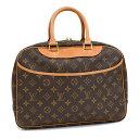 【中古】ルイヴィトン ドーヴィル ハンドバッグ M47270 モノグラム キャンバス ブラウン LOUIS VUITTON Deauville [送料無料]