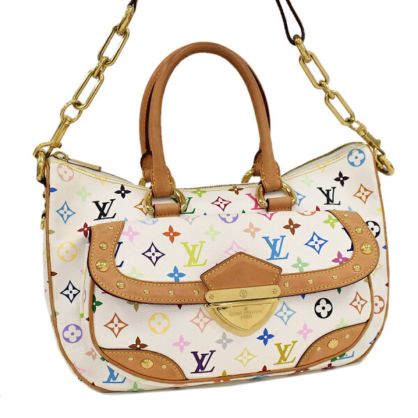 【中古】ルイヴィトン リタ 2way ハンドバッグ ショルダー M40125 マルチカラー ブロン LOUIS VUITTON Rita [送料無料]