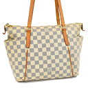 【中古】ルイヴィトン トータリーPM トート ショルダーバッグ N51261 ダミエアズール アイボリー LOUIS VUITTON Totally PM [送料無料]