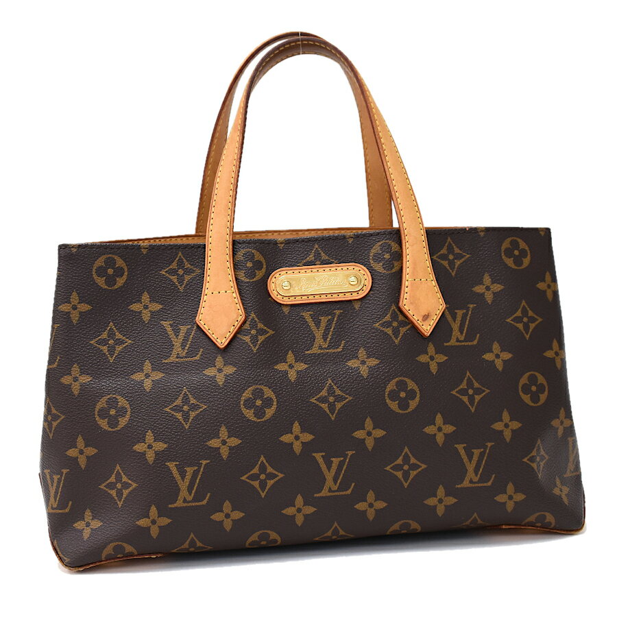 【中古】ルイヴィトン ウィルシャーPM ハンドバッグ M45643 モノグラム ブラウン LOUIS VUITTON Wilshire PM [送料無料]