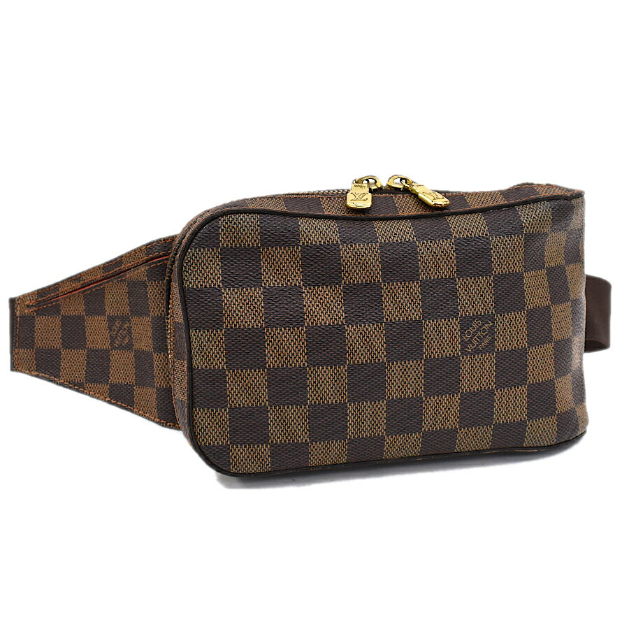 【中古】ルイヴィトン ジェロニモス ボディバッグ N51994 ダミエ エベヌ ブラウン LOUIS VUITTON Geronimos[送料無料]