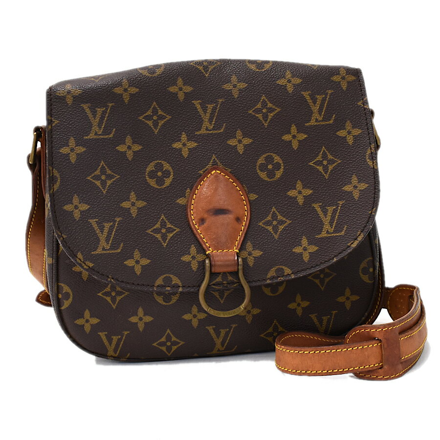 【楽天スーパーSALE】【中古】ルイヴィトン サンクルーGM ショルダーバッグ M51242 モノグラム ブラウン LOUIS VUITTON Saint Cloud GM [送料無料]