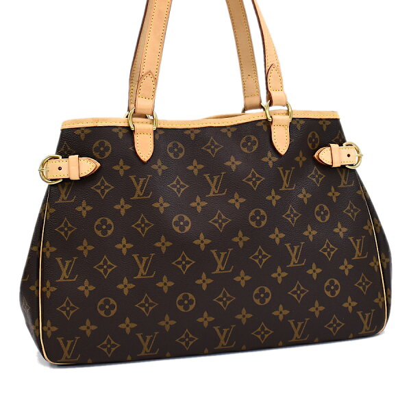 【中古】ルイヴィトン バティニョールオリゾンタル トート ショルダーバッグ M51154 モノグラム ブラウン LOUIS VUITTON Batignolles Horizontal [送料無料]