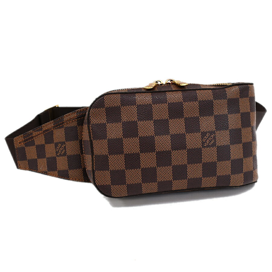 【中古】ルイヴィトン ジェロニモス ボディバッグ N51994 ダミエ エベヌ ブラウン LOUIS VUITTON Geronimos 送料無料