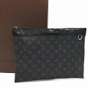 【中古】ルイヴィトン ポシェットディスカバリー クラッチバッグ M62291 モノグラムエクリプス ブラック LOUIS VUITTON Pochette Discovery [送料無料]