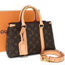 【中古】ルイヴィトン スフロBB 2way ハンドバッグ ショルダー M44815 モノグラム ブラウン LOUIS VUITTON Sufflo BB [美品][送料無料]