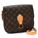 【楽天スーパーSALE】【中古】ルイヴィトン サンクルーGM ショルダーバッグ M51242 モノグラム ブラウン LOUIS VUITTON Saint Cloud GM [送料無料]