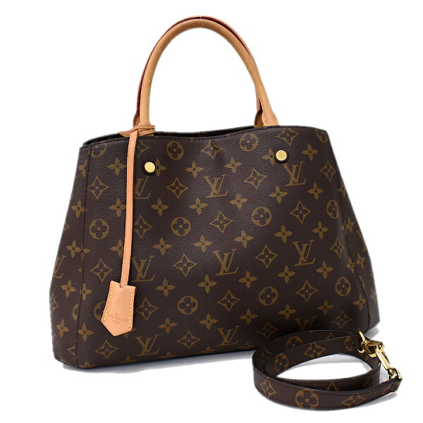 【中古】ルイヴィトン 2WAYハンドバッグ モンテーニュMM M41056 モノグラム ブラウン LOUIS VUITTON Montaigne MM [送料無料]