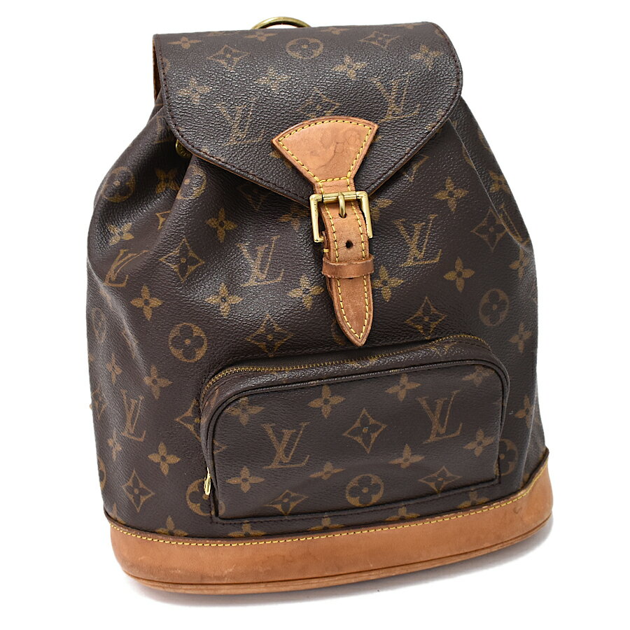 【中古】ルイヴィトン モンスリMM バックパック M51136 モノグラム ブラウン LOUIS VUITTON Montsouris MM [送料無料]