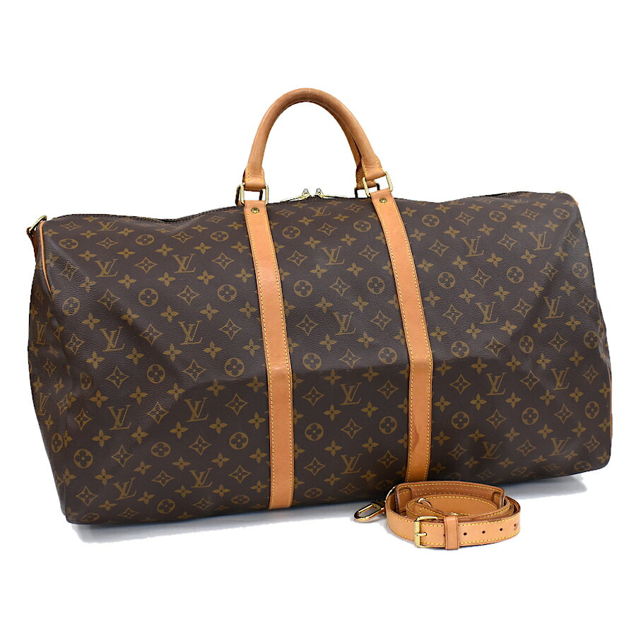 【中古】ルイヴィトン キーポルバンドリエール60 ボストンバッグ M41412 モノグラム ブラウン LOUIS VUITTON Keepall Bandouliere 60 [送料無料]