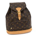 【中古】ルイヴィトン モンスリMM リュック バックパック M51136 モノグラム ブラウン LOUIS VUITTON Montsouris MM [送料無料]