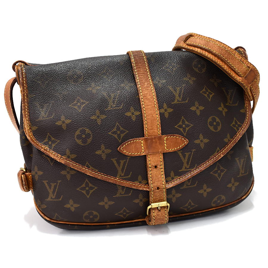 【中古】ルイヴィトン ソミュール30 ショルダーバッグ M42256 モノグラム ブラウン LOUIS VUITTON Saumur 30 [送料無料]